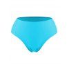 Plus Size O-ring Butterfly Print Mesh Panel Handkerchief Hem Tankini Swimwear - LIGHT BLUE 5X