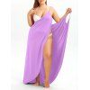 Robe Couverture de Plage Convertible de Grande Taille - Pourpre L