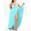 Robe Couverture de Plage Convertible de Grande Taille - Bleu clair L