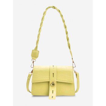 

Embossed Double Strap Shoulder Bag, Yellow