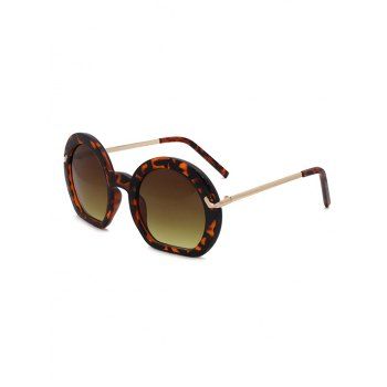 

Retro Irregular Frame Gradient Sunglasses, Oak brown