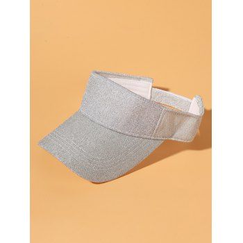 

Glitter Anti-Sunburn Visor Cap, Silver