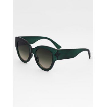 

Eye Frame Wide Temple Sunglasses, Dark forest green