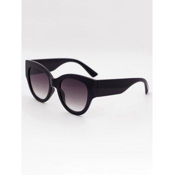 

Eye Frame Wide Temple Sunglasses, Black