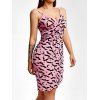Robe Couverture à Imprimé Chauve-souris en Maille - Rose clair XL