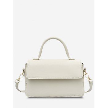 

Minimalistic Top Handle Crossbody Bag, White