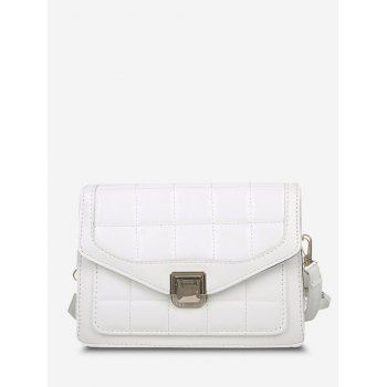 

Quilted Double Strap Crossbody Bag, White