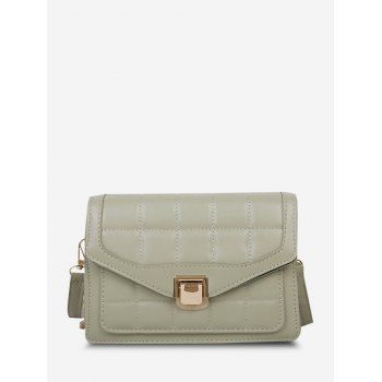 

Quilted Double Strap Crossbody Bag, Dark sea green