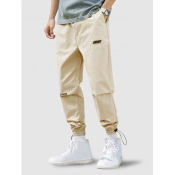 

Peace World Print Jogger Pants, Warm white