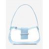 Sac à Bandoulière Gaufré Transparent - Bleu clair 