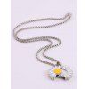 Collier Pendant Ouvert Marguerite Fleur - Argent 