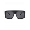 Irregular Oversized Anti UV Sunglasses - BLACK 