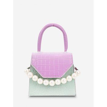 

Ombre Embossed Faux Pearl Mini Crossbody Bag, Mauve