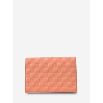 

Solid Checked Textured Chain Crossbody Bag, Orange