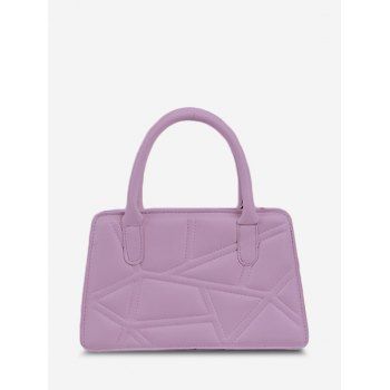 

Quilted Top Handle Chain Crossbody Bag, Mauve