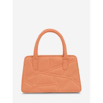 

Quilted Top Handle Chain Crossbody Bag, Orange