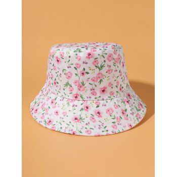 

Ditsy Flower Printed Bucket Hat, White