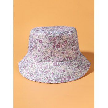

Ditsy Floral Print Bucket Hat, Light purple
