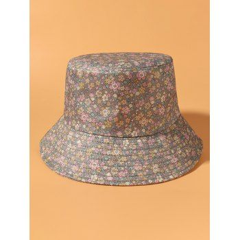 

Ditsy Floral Print Bucket Hat, Dark khaki