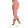 Legging Court Moulant à Lacets - Orange Rose 3XL