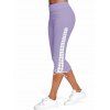 Legging Court Moulant à Lacets - Violet clair S