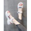 Sandales de Sport Epaisses à Imprimé Lettre - Blanc EU 37