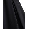 Robe Croisée Boutonnée - Noir XL