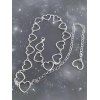 Ceinture Chaîne de Taille Découpée Cœur - Argent 