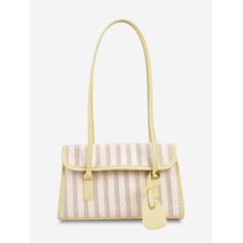 

Brief Striped Cover Shoulder Bag, Cornsilk