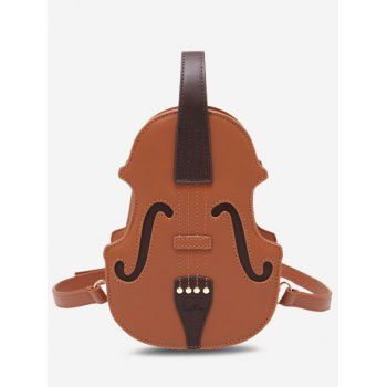 

Retro Violin Shape Multi-use Crossbody Bag, Brown