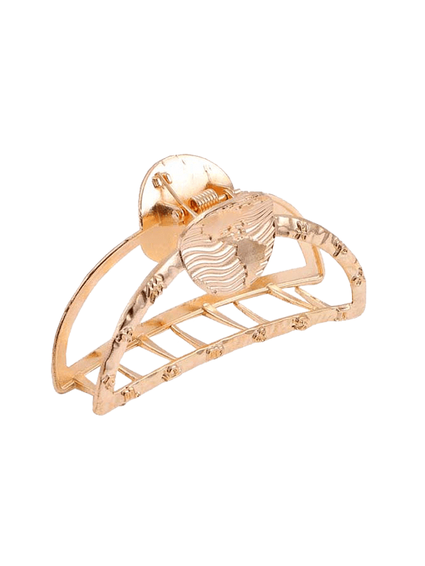 [23 OFF] 2021 Gold Tone Engraved Hair Claw Clip In GOLDEN DressLily