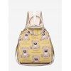 Sac à Dos à Imprimé Ours avec Multi-Bretelles - Jaune 