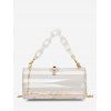Sac à Bandoulière Transparent Cylindre à Chaîne - Transparent 