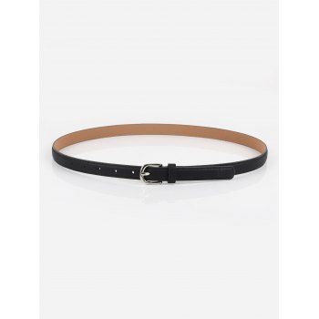 

Minimalistic Slim Pin Buckle Belt, Black