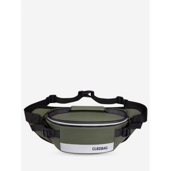 

Letter Print Top Handle Bum Bag, Army green