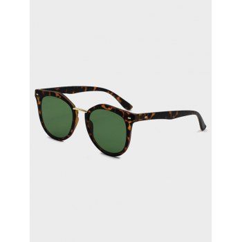 

Retro Metal Bar Round Sunglasses, Deep coffee
