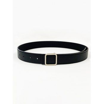 

Minimalist Jeans Square Buckle Belt, Black