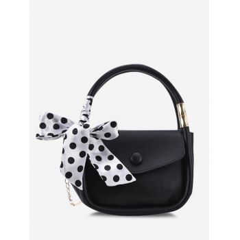 

Chain Dot Print Scarf Crossbody Handbag, Black