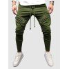Pantalon de Sport avec Poches Zippées à Cordon - Vert profond XXL