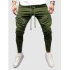 Pantalon de Sport avec Poches Zippées à Cordon - Vert profond M