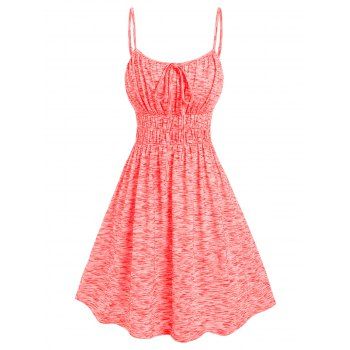 

Space Dye Ruched Bust Dress, Light pink