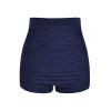 Short de Bain Plissé de Grande Taille - Bleu profond 2X