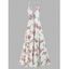 Bohemian Flower Print Knotted Slit Cutout Long Cami Dress - WHITE XXL
