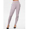 Legging Applique en Dentelle Teinté - Rose clair XL