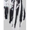 Débardeur Mouchoir à Imprimé Crâne Drapeau Américain en Dentelle Insérée - Noir XXXL