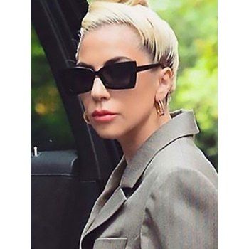 

Minimalistic Style Rectangle Frame Sunglasses, Black