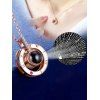 Collier avec Pendentif en Forme de Clef et I Love You - d'or 