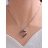 Collier avec Pendentif Cœur Abeille et Strass - multicolor A 