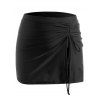 Jupe-Short de Bain Fendue Jointive de Grande Taille - Noir 3X