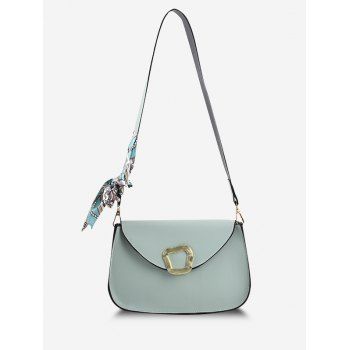 

Irregular Metal Embellished Scarf Shoulder Bag, Green